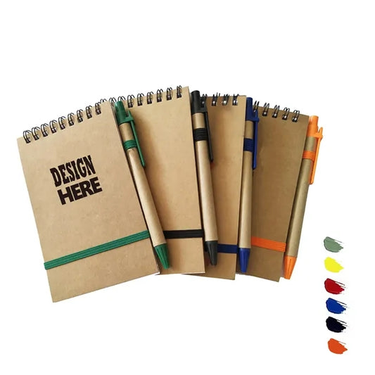 Mini Pocket Size Spiral Notebook With Blank Page And Pen