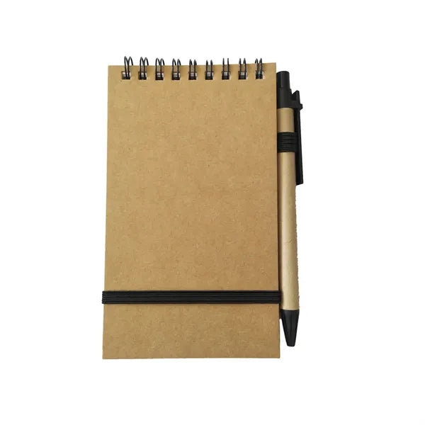 Mini Pocket Size Spiral Notebook With Blank Page And Pen