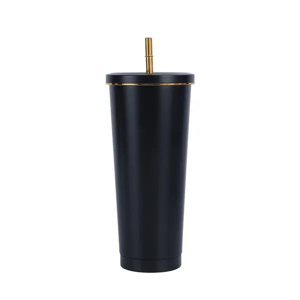 Stainless Steel Vacuum Insulated Tumbler With Straw Lid