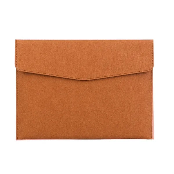 Magnetic PU Leather Envelope Document Folder A4 Letter Size