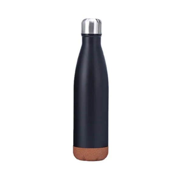 16 Oz Stainless Steel Water Bottle With Cork Bottom