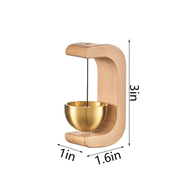 Magnetic Wood Doorbell Wind Chime Home Deco