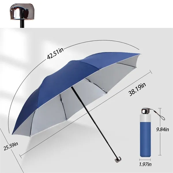 Auto Open 3-Fold Umbrella - Compact & Portable