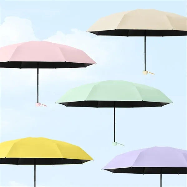 Compact Portable Sunshade Umbrella with Capsule Case