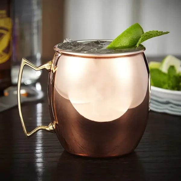 Engraved Moscow Mule Copper Mug, 16 oz