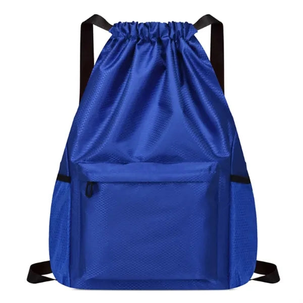 Drawstring Backpack Water Resistant Sports Gym Bag