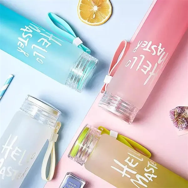 Transparent Frosted Glass Drinking Cup