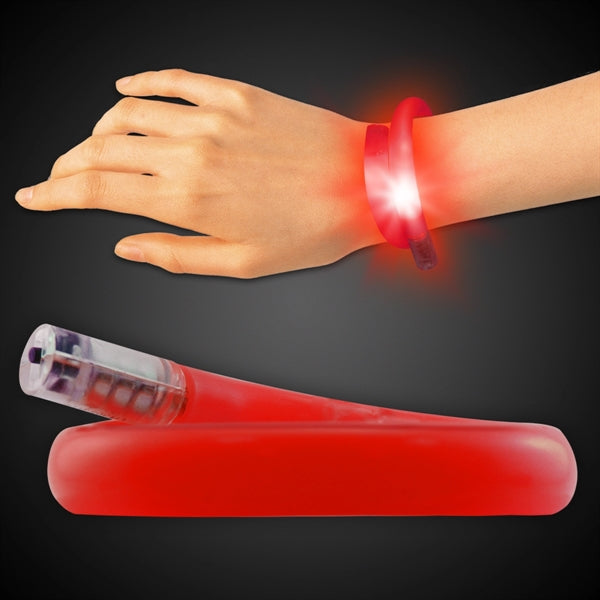 11" Coil Tube Bracelets w/Flashing LED Lights