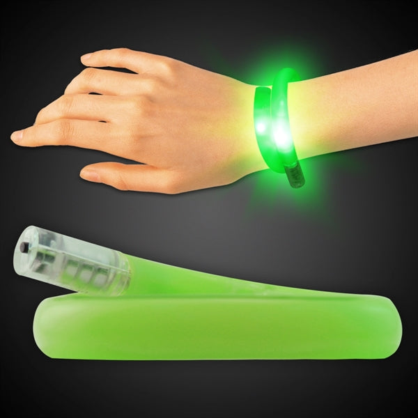 11" Coil Tube Bracelets w/Flashing LED Lights