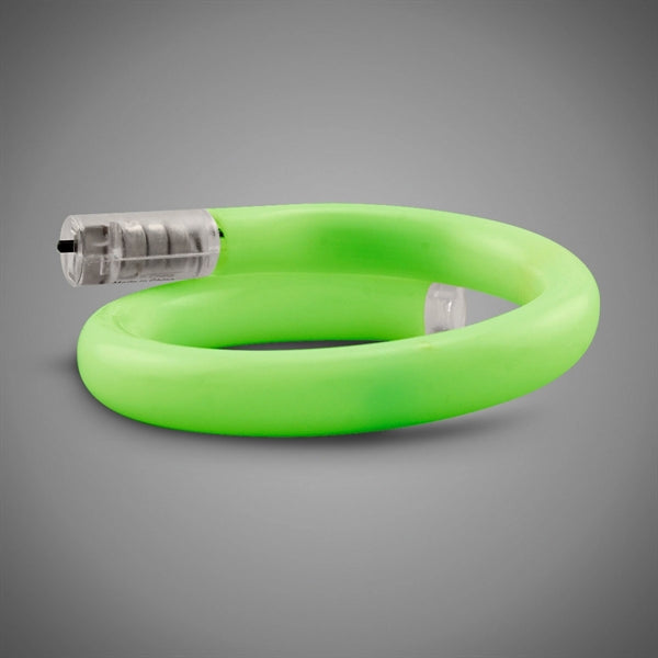 11" Coil Tube Bracelets w/Flashing LED Lights