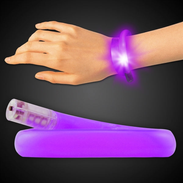 11" Coil Tube Bracelets w/Flashing LED Lights