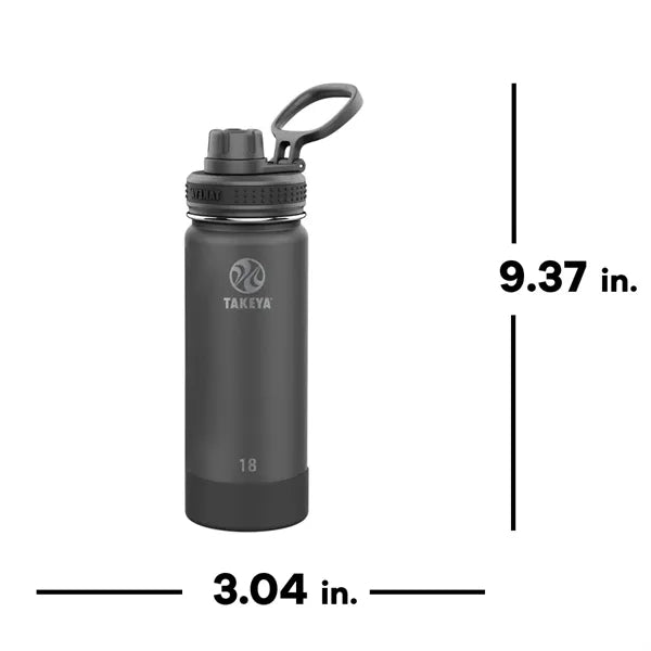 Takeya 18oz Actives Water Bottle With Spout Lid