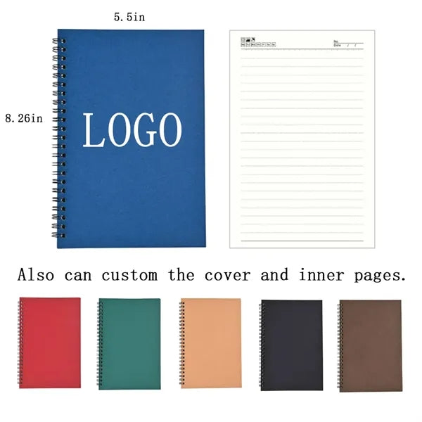 A5 Custom Kraft Paper Coil Notebook