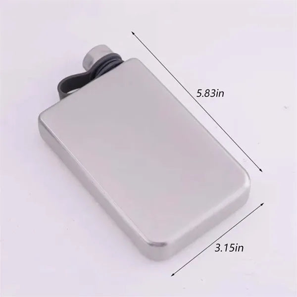 Outdoor camping hiking men whiskey stainless steel hip flask