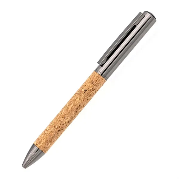 Cork Accent Metal Ballpoint Pen