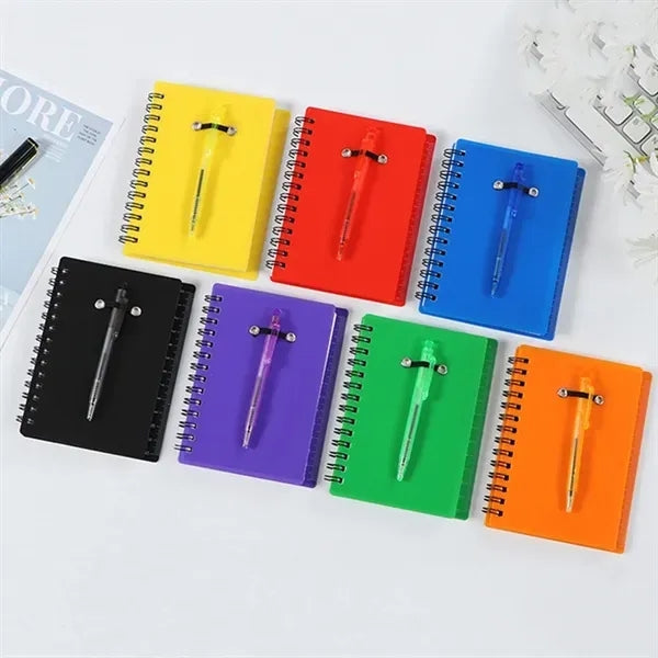 Spiral Notebook Steno Pocket Notepad With Pen