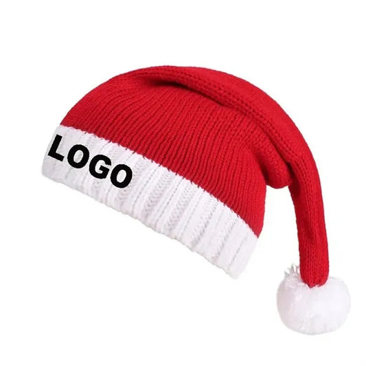 Winter Christmas Knitted Pom Santa Claus Beanie Hat