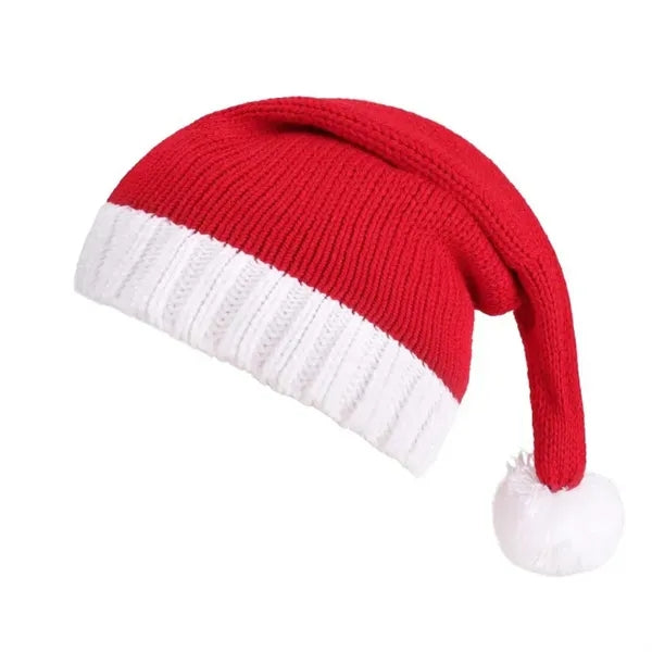 Winter Christmas Knitted Pom Santa Claus Beanie Hat
