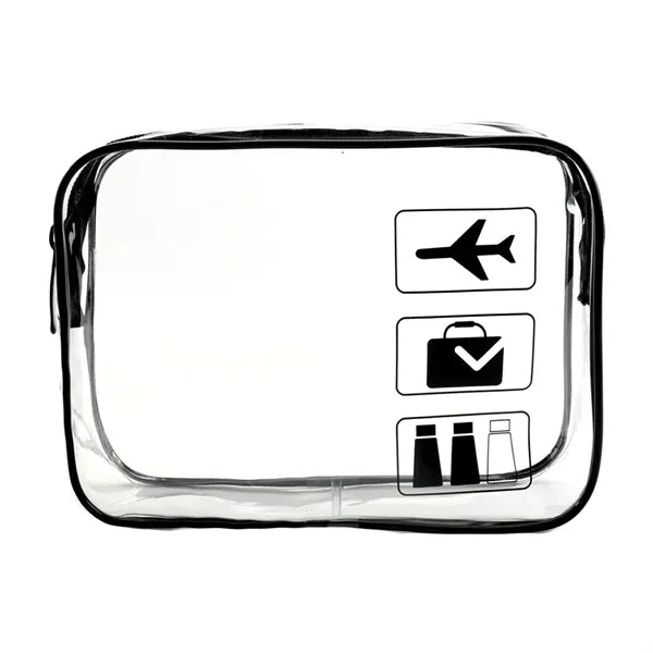 Clear Travel Toiletry Bag Quart Size Cosmetic Pouch