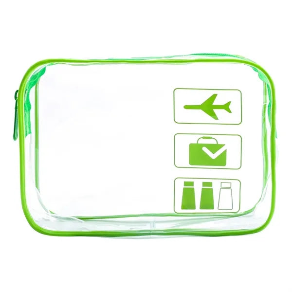 Clear Travel Toiletry Bag Quart Size Cosmetic Pouch