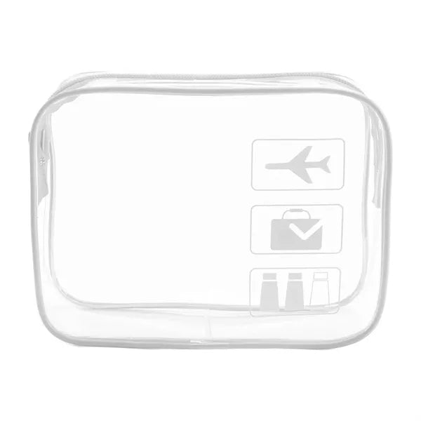 Clear Travel Toiletry Bag Quart Size Cosmetic Pouch
