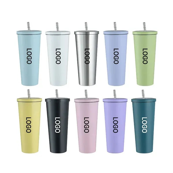 25oz Stainless Steel Straw Vacuum Cup For Coffee
