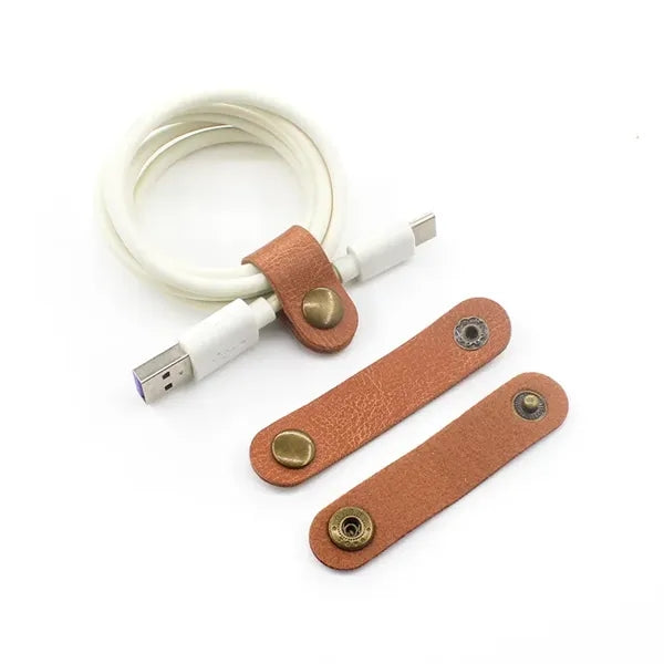 Leather Cord Organizer Cable Straps