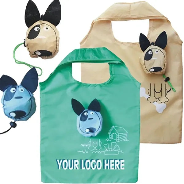 Dog Shaped Foldable Shopping Tote Bag