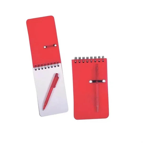 Mini Pocket Size Spiral Jotter With Blank Pager And Pen
