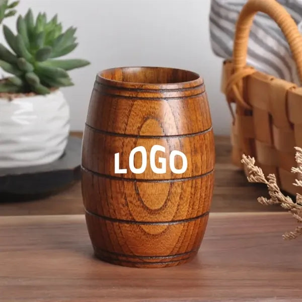 7oz Wooden Mug Eco-friendly Wood Drinking Coffee Cup