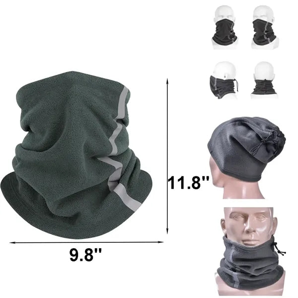 Double-layer Reflective Neck Gaiter Breathable Face Cover