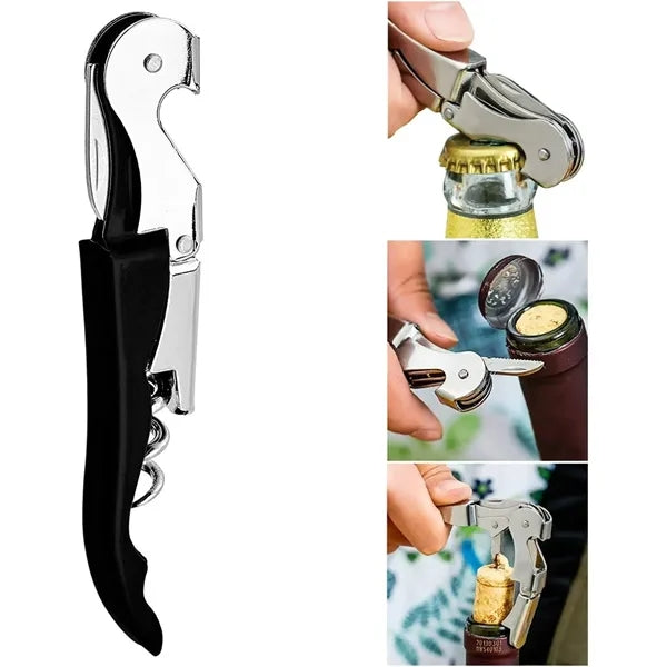 4 In 1 Wine Opener Set Corkscrew Stopper Pourer Tools
