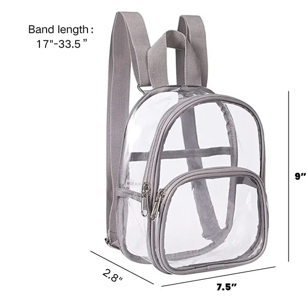 Heavy Duty Transparent Stadium Clear Backpack