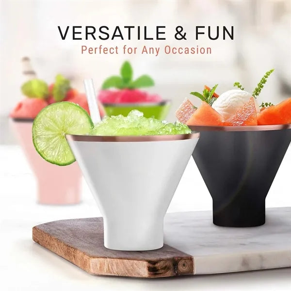 Barware Drinks Mug Insulated Cocktail Tumbler with Lid