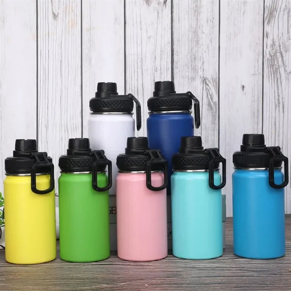 12oz Stainless Steel Children Water Bottle with Spout Lid
