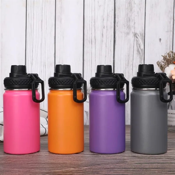 12oz Stainless Steel Children Water Bottle with Spout Lid
