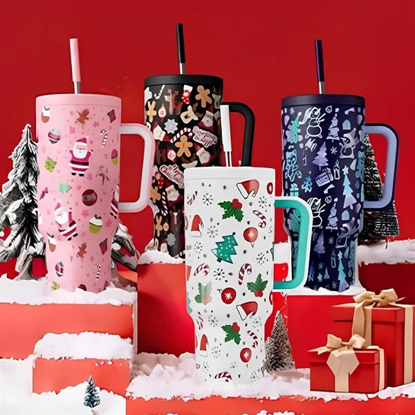 40oz Cute Gifts for Women Tumbler With Soft Handle