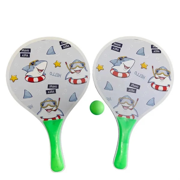 Wood Badminton Paddle Beach Racket