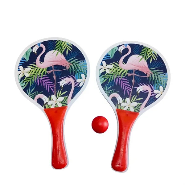 Wood Badminton Paddle Beach Racket