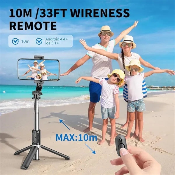 Aluminium Alloy Bluetooth Selfie Stick Tripod