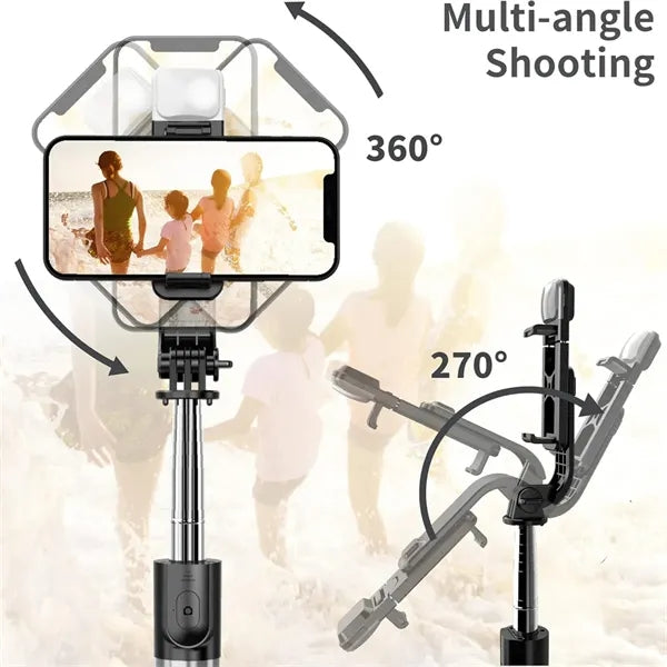 Aluminium Alloy Bluetooth Selfie Stick Tripod