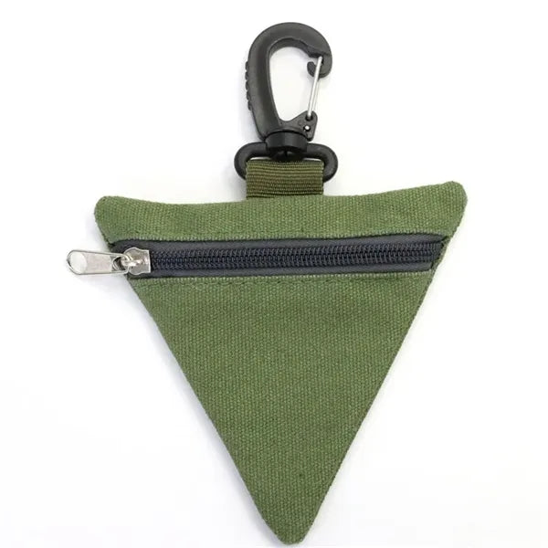 Triangle Waist Bag Pouch / Coin Key Case