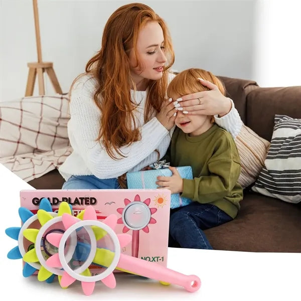 5X Magnifier Flower Insect Magnifying Glasses for Kids