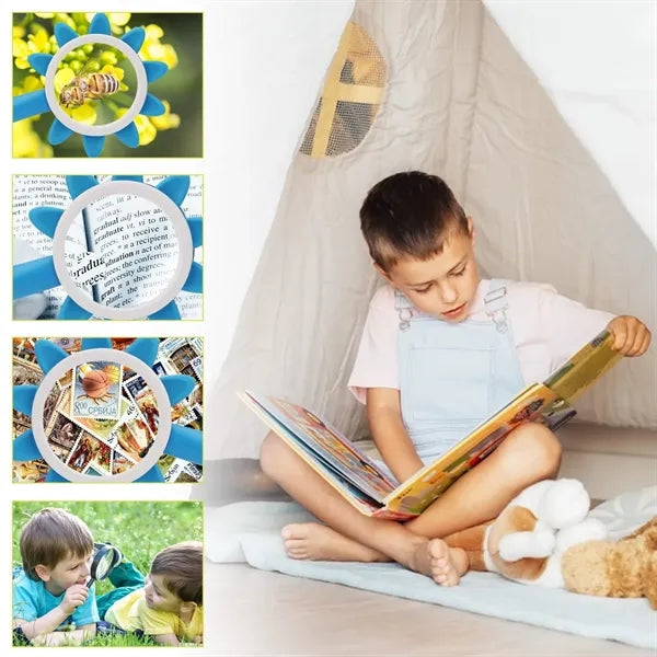 5X Magnifier Flower Insect Magnifying Glasses for Kids