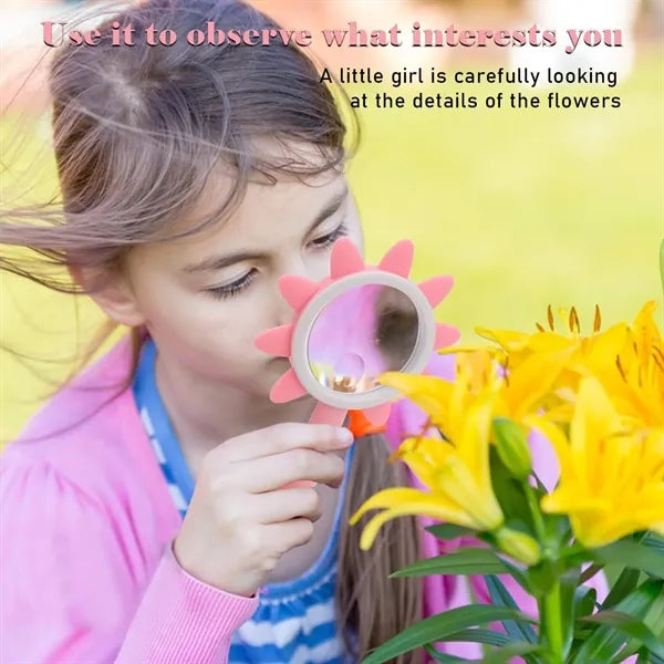 5X Magnifier Flower Insect Magnifying Glasses for Kids