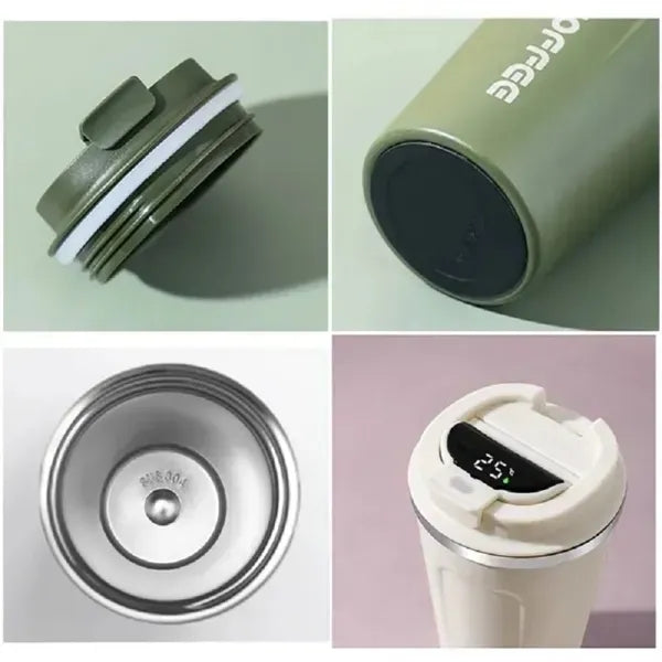 Stainless Steel Temperature Display Coffee Mug