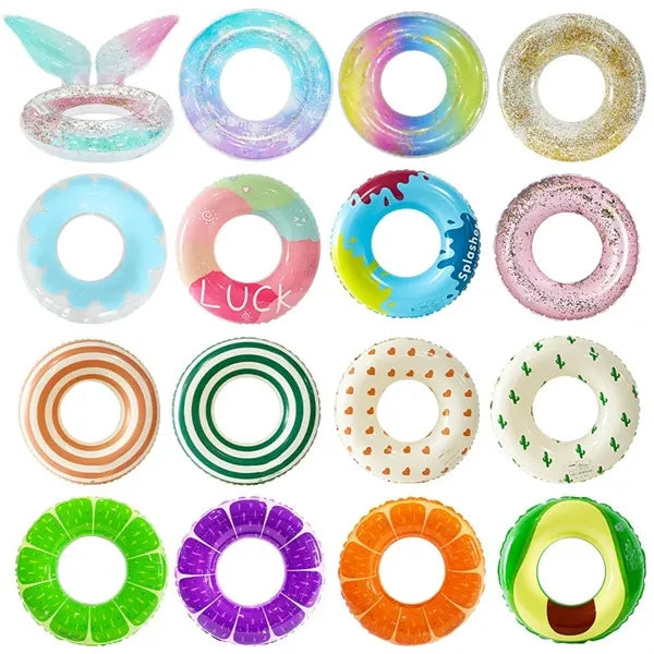 Inflatable Swim Ring Tubes Pool Floats