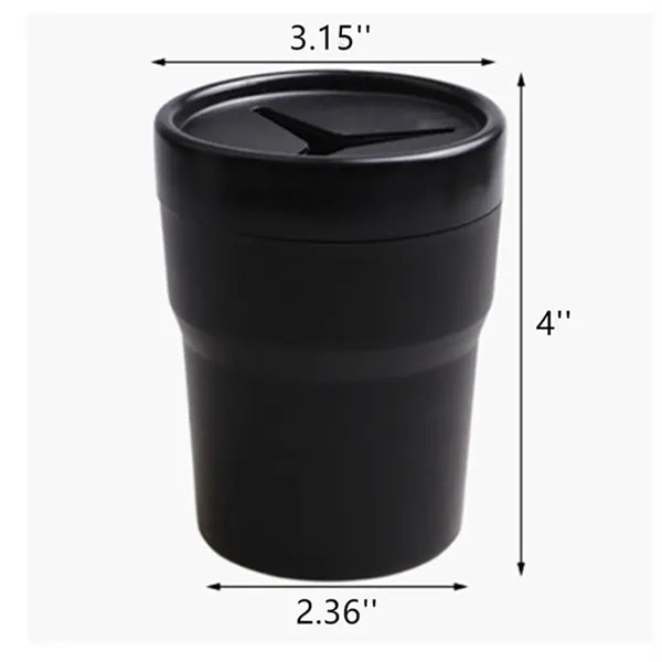 Car Trash Can with Lid Leakproof Compact Vehicle Organizer