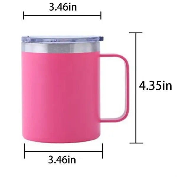12oz Stainless Steel Thermos Cup With Handle