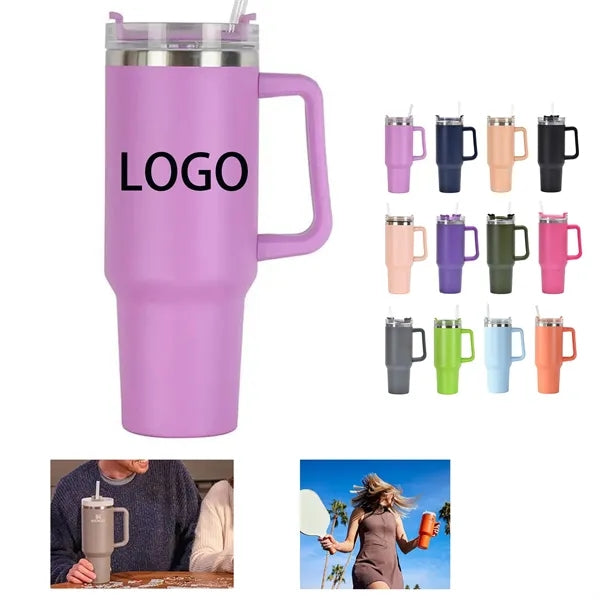 40 Oz Stainless Steel Insulated Mug With Handle